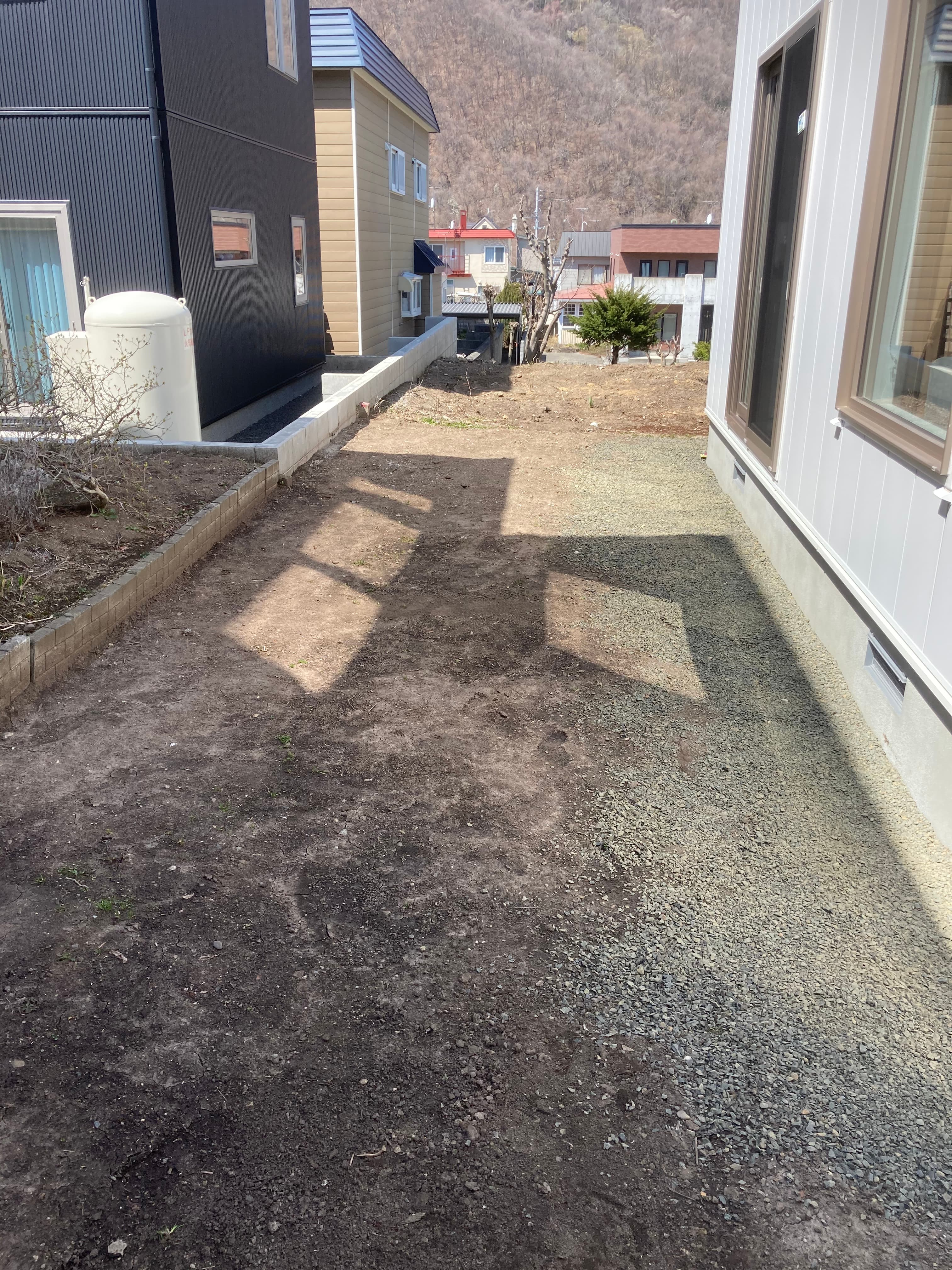 造成中の住宅外構
